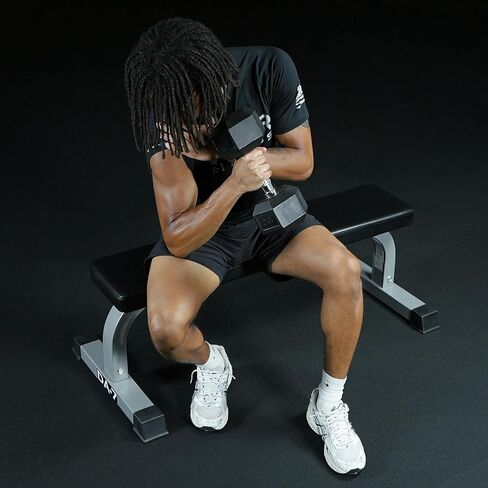 Valor Fitness Flat Bench - Flat Weight Bench with High Density Padding and Solid Steel Frame - Great Workout Benches for Home or Gym in Saudi Arabia