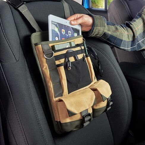 High Road Cairn Front Seat Organizer with Laptop and File Compartments, 12-pocket Car Office Passenger Seat Organizer in Saudi Arabia