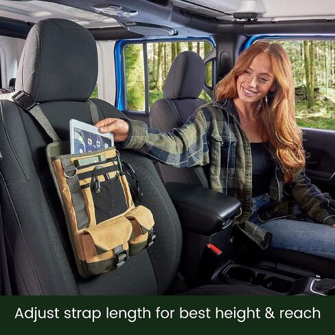 High Road Cairn Front Seat Organizer with Laptop and File Compartments, 12-pocket Car Office Passenger Seat Organizer in Saudi Arabia