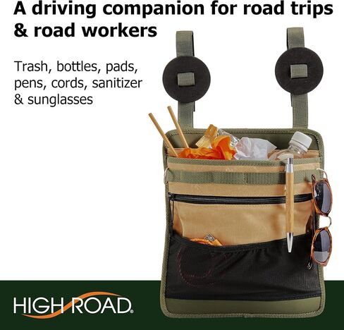 High Road Cairn Front Seat Organizer with Laptop and File Compartments, 12-pocket Car Office Passenger Seat Organizer in Saudi Arabia