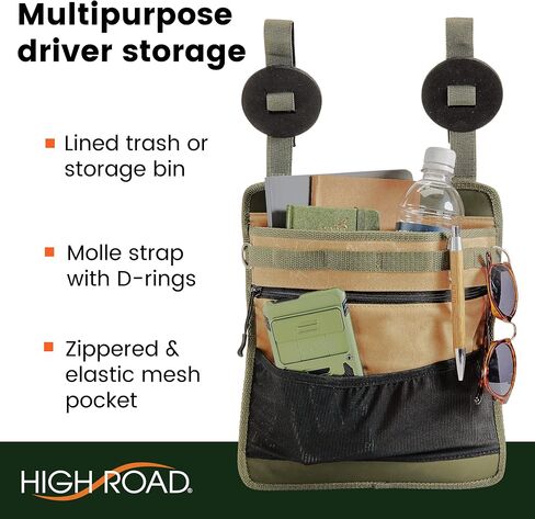 High Road Cairn Front Seat Organizer with Laptop and File Compartments, 12-pocket Car Office Passenger Seat Organizer in Saudi Arabia