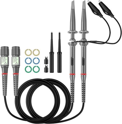 PP-80 2 PCS X1/X10 60MHz Oscilloscope Scope Clip Probes with Free Accessory Kit Pack for HP Tektronix Hitachi 200V - 600V in Saudi Arabia