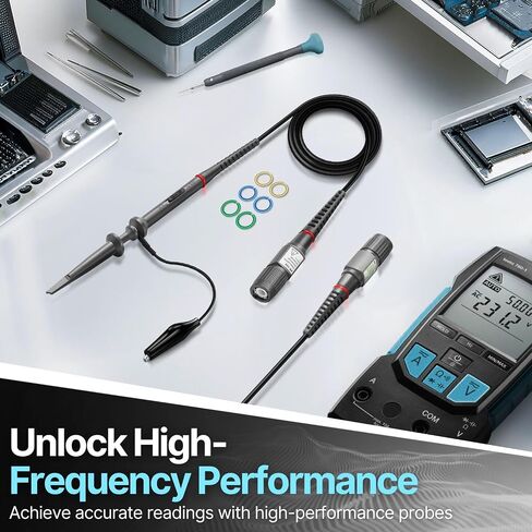 PP-80 2 PCS X1/X10 60MHz Oscilloscope Scope Clip Probes with Free Accessory Kit Pack for HP Tektronix Hitachi 200V - 600V in Saudi Arabia