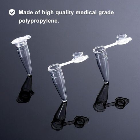 0.2ml Clear PCR Tube with Flat Cap, 1000 Pcs Ultra Thin Wall PCR Reaction Tubes, Microcentrifuge Tube, DNase/RNase Free in Saudi Arabia