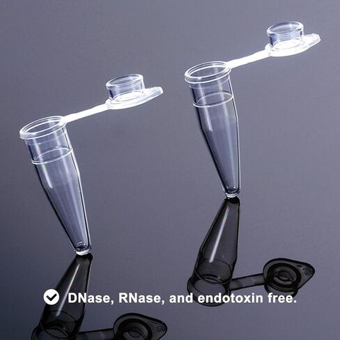 0.2ml Clear PCR Tube with Flat Cap, 1000 Pcs Ultra Thin Wall PCR Reaction Tubes, Microcentrifuge Tube, DNase/RNase Free in Saudi Arabia