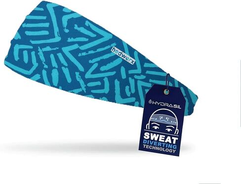 Hydra4 Hydrasil Pro Sport Sweat Band | تصميم عصابة خفيفة الوزن وتنفس للرياضيين ، الجري ، صالة الألعاب الرياضية ، التدريبات في الهواء الطلق | H2 Flatweave ، الهاوية أسود in Kuwait