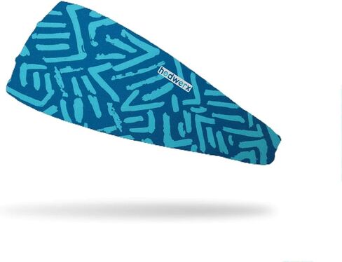 Hydra4 Hydrasil Pro Sport Sweat Band | تصميم عصابة خفيفة الوزن وتنفس للرياضيين ، الجري ، صالة الألعاب الرياضية ، التدريبات في الهواء الطلق | H2 Flatweave ، الهاوية أسود in Kuwait