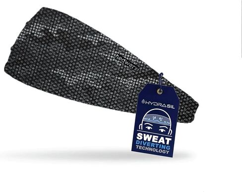 Hydra4 Hydrasil Pro Sport Sweat Band | تصميم عصابة خفيفة الوزن وتنفس للرياضيين ، الجري ، صالة الألعاب الرياضية ، التدريبات في الهواء الطلق | H2 Flatweave ، الهاوية أسود in Kuwait