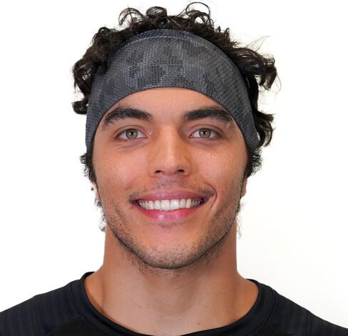 Hydra4 Hydrasil Pro Sport Sweat Band | تصميم عصابة خفيفة الوزن وتنفس للرياضيين ، الجري ، صالة الألعاب الرياضية ، التدريبات في الهواء الطلق | H2 Flatweave ، الهاوية أسود in Kuwait