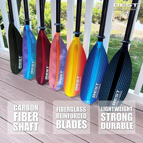 Best Marine and Outdoors Kayak Paddle, Carbon Fiber Shaft & Fiberglass Reinforced Polypropylene Blades, 220cm, 234cm, 250cm, Lightweight Kayak Paddles for Adults in Saudi Arabia
