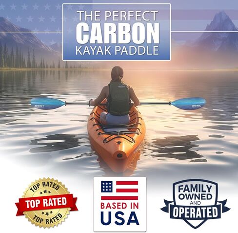 Best Marine and Outdoors Kayak Paddle, Carbon Fiber Shaft & Fiberglass Reinforced Polypropylene Blades, 220cm, 234cm, 250cm, Lightweight Kayak Paddles for Adults in Saudi Arabia