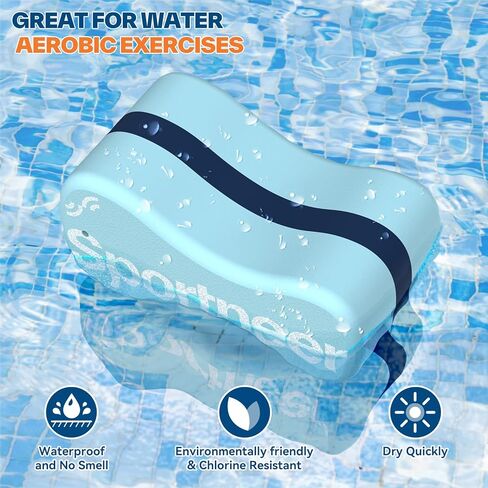 سحب العوامة معدات التدريب على السباحة: Sportneer Pull Float Foam Leg Float مع حبل الحبل المحمول حمام السباحة للسباحة للركلة لدعم الورك البالغين والمبتدئين مجموعة التمارين الرياضية المبتدئة in Kuwait