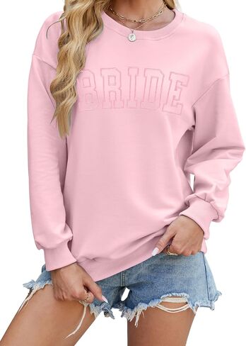 Myhalf Bride Sweatshirt Women Women Bachelorette Party Shirt Bride Bride Pullover Future Mrs Gift Long Sleeve Top Wedding in Saudi Arabia