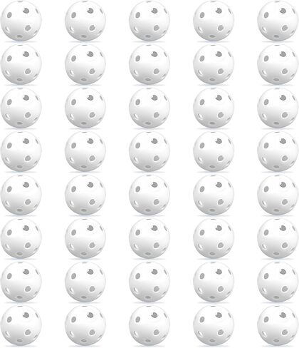 XIPEGPA 40PCS Practice Golf Balls 41mm Plastic Air Flow Hollow Golf Ball Driving Range Swing Practice Driving Range Indoor and Outdoor Use in Saudi Arabia