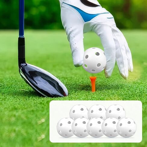 XIPEGPA 40PCS Practice Golf Balls 41mm Plastic Air Flow Hollow Golf Ball Driving Range Swing Practice Driving Range Indoor and Outdoor Use in Saudi Arabia