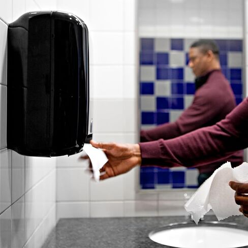 Tork Matic Paper Towel Dispenser, Intuition Sensor, Black, Elevation, H1, non-contact One-at-a-Time dispensing, 5511282 in Saudi Arabia