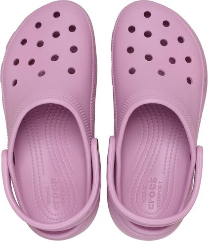 Crocs Women's Classic Platform Glitter Clog, Purple Moon, 7 in Saudi Arabia