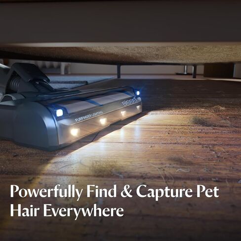 Bissell Powerclean Furfinder 200w فراغ مستهدف ذاتي مع لفة فرشاة مجانية ، شفط قوي ، بطارية قابلة للإزالة ، جدار ، أداة تنجيد ومصابيح أمامية مشرقة in Kuwait