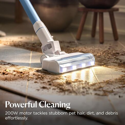 Bissell Powerclean Furfinder 200w فراغ مستهدف ذاتي مع لفة فرشاة مجانية ، شفط قوي ، بطارية قابلة للإزالة ، جدار ، أداة تنجيد ومصابيح أمامية مشرقة in Kuwait