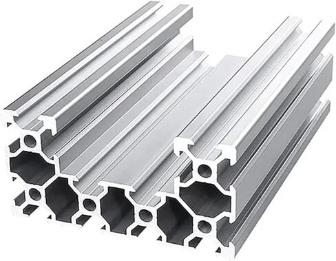 4080 C-Beam Aluminum Profile, Size 100-550mm Aluminum Extrusion(Silver,500mm) in Kuwait