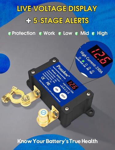 250A قطع البطارية عن بعد مفتاح فصل 12 فولت 24V لشاحنة Car RV Boat Marine ATV ، عمودي سلبي in Kuwait