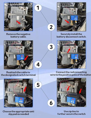 250A قطع البطارية عن بعد مفتاح فصل 12 فولت 24V لشاحنة Car RV Boat Marine ATV ، عمودي سلبي in Kuwait