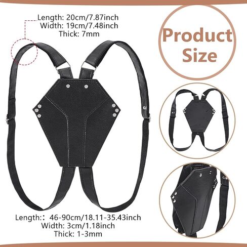 NBEADS Sword Back Holder, Black Sword Bag Sword Belt Adjustable Sword Frog and Back Case Medieval Belt for Cosplay Party Ninja Hero Cosplay Anime Costumes in Saudi Arabia