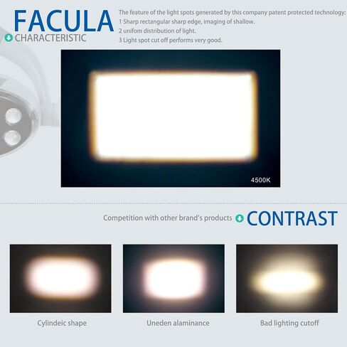 9 LED Lens Sadowless LCD Display مصباح تشغيل الأسنان لكرسي الأسنان in Saudi Arabia