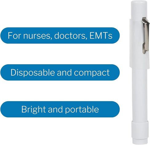 McKesson Medical Penllights للممرضات والمهنيين الطبيين ، Penllight التشخيصية المتاح ، الكوبالت الأزرق - يمكن التخلص منها 4.5 بوصة ، 1 ، 3 عبوات ، 3 إجمالي in Saudi Arabia