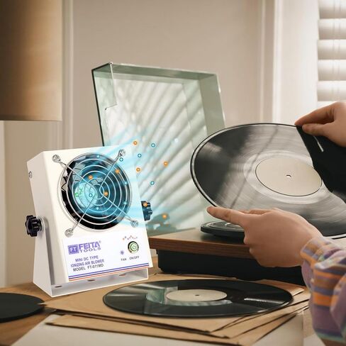 FEITA Anti Static Ionizer Fan Mini Type DC Ionizing Air Blower Static Eliminator ESD Ionized Fan for Eliminating Electrostatic (FT-011MD) in Kuwait