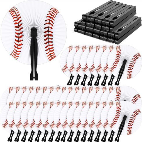 Taiyin 24 PCS Paper Hand Fans Discorative Folding Fans Round Accordion على شكل مشجعين محمولين مع مقبض مع زفاف الصيف طفل دش عيد ميلاد DIY الحرف الهدايا اللوازم (موضوع المحيط) in Kuwait