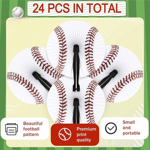 Taiyin 24 PCS Paper Hand Fans Discorative Folding Fans Round Accordion على شكل مشجعين محمولين مع مقبض مع زفاف الصيف طفل دش عيد ميلاد DIY الحرف الهدايا اللوازم (موضوع المحيط) in Kuwait