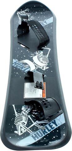 Hurley Kids' Snowboard - Beginner Outdoor Snowboard, Adjustable Binders - Heavy Duty Freeride Snowboard for Kids, 37"-42" in Saudi Arabia