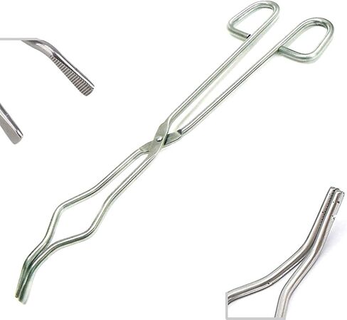 Stainless Steel Crucible Tongs, 200mm/8" Length，Lab Crucible Tongs, in Saudi Arabia