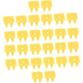 Unomor 100pcs Engine Plate Retainers Square Hole Clips for License Plates Bumpers Automotive Fasteners for Secure Attachment Compatible Models in Saudi Arabia