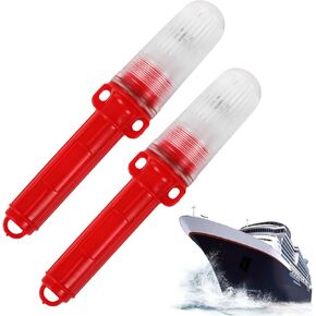 2PCS Boat Flares,Boat Flares Coast Guard Approved Marine,LED Boat Flares Kit, New Boat Safety Kit, Electronic Boats Distress Flare,Waterproof Emergency Signal Lights for Fishing Nets,Buoys and Boats in Saudi Arabia