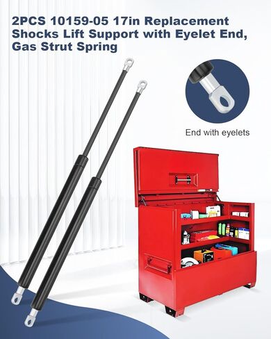 دعامات الغاز صدمات الدعم الربيع يناسب صندوق أدوات البيانو Delt Jobox Piano القديم ، و Swits Snrots Shocks تحل محل 10159-05 ، 2pcs in Saudi Arabia