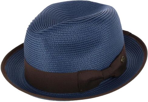 Men's Fedora with Contrast Band and Trim in Kuwait