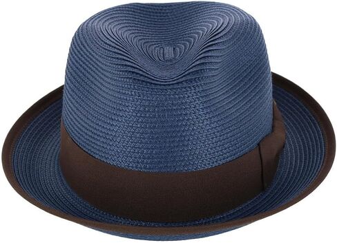 Men's Fedora with Contrast Band and Trim in Kuwait