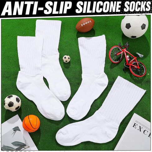 Newcotte 3 Pairs Aerodynamics Socks Cycling Aerodynamics Socks Anti-slip Silicone Line Cycling Sports Running for Men Women in Kuwait
