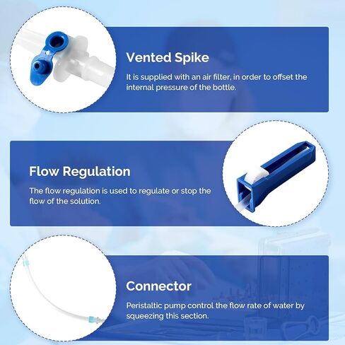 JMU 10 PCS Disposable Dental Implant Irrigation Tubing, Universal Type Tubing, EO Gas Sterilized, Individually Packed in Saudi Arabia