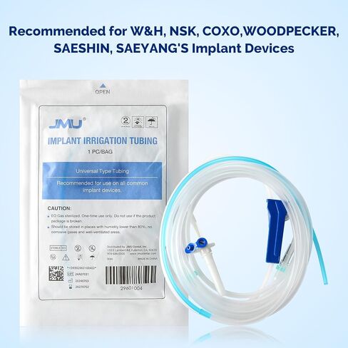 JMU 10 PCS Disposable Dental Implant Irrigation Tubing, Universal Type Tubing, EO Gas Sterilized, Individually Packed in Saudi Arabia