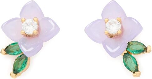 kate spade new york Bursting Blooms Studs, Pink/Gold in Saudi Arabia