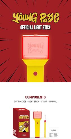 Young Posse الرسمية الرسمية Lighstick Fanlight Light عصا مع تتبع مختومة in Saudi Arabia