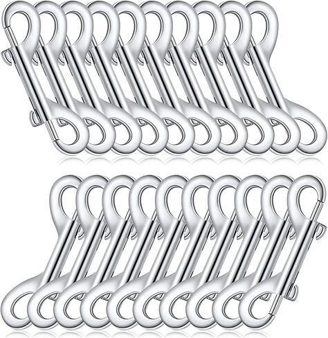 10/20Pcs Double Ended Bolts Hook for Keychains Link Dog TractionRope Metal Clip Dog Leash Chain Clip Slings Hook in Kuwait