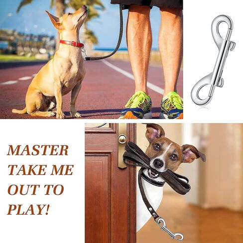 10/20Pcs Double Ended Bolts Hook for Keychains Link Dog TractionRope Metal Clip Dog Leash Chain Clip Slings Hook in Kuwait
