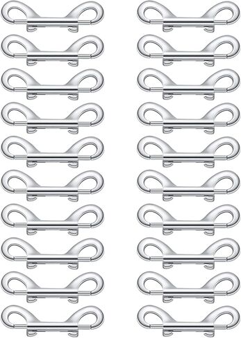 10/20Pcs Double Ended Bolts Hook for Keychains Link Dog TractionRope Metal Clip Dog Leash Chain Clip Slings Hook in Kuwait