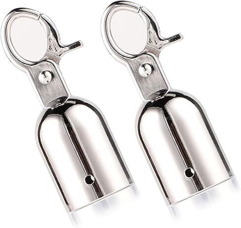 2pieces Sturdy Stainless Steel Rope End Caps with Hook Designs for Securing Hemped and Fence Rope in Outdoor Setting in Kuwait