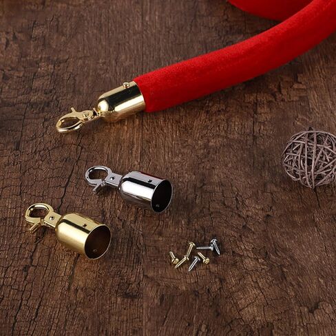 2pieces Sturdy Stainless Steel Rope End Caps with Hook Designs for Securing Hemped and Fence Rope in Outdoor Setting in Kuwait