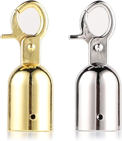 2pieces Sturdy Stainless Steel Rope End Caps with Hook Designs for Securing Hemped and Fence Rope in Outdoor Setting in Kuwait